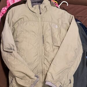 The North Face Light Tan Puffer Jacket